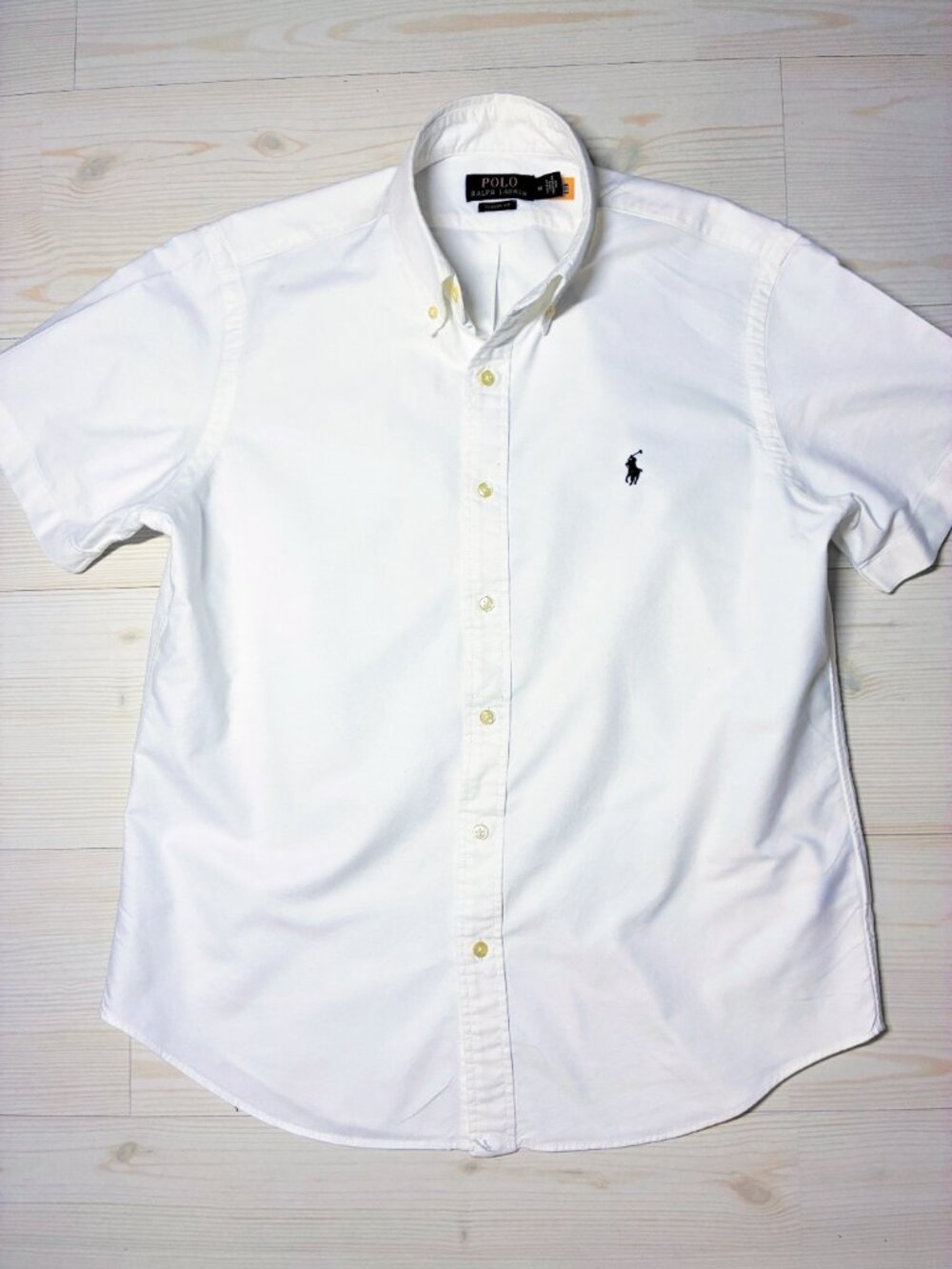 Polo Ralph Lauren Men's Classic Fit Short Sleeve Oxford Shirt White Size M